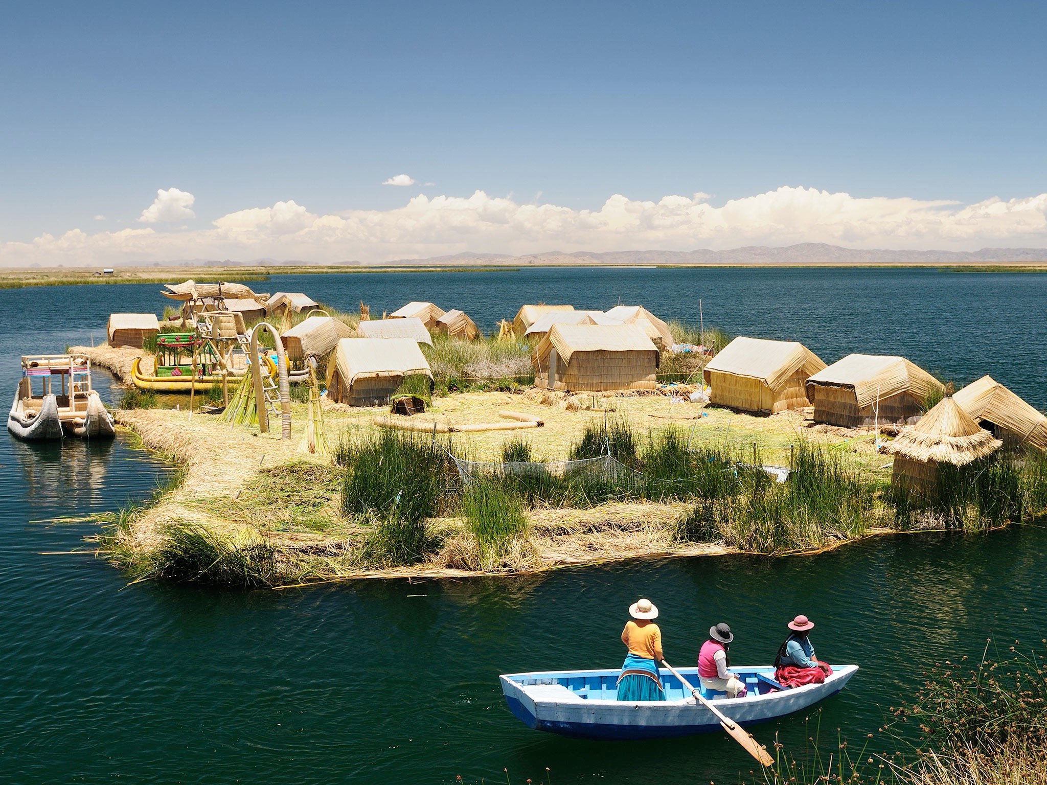 . Lago Titicaca .