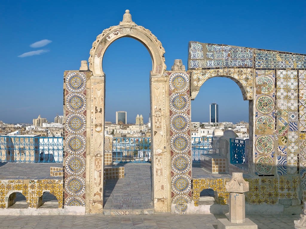 . Quartier médiéval de Tunis .