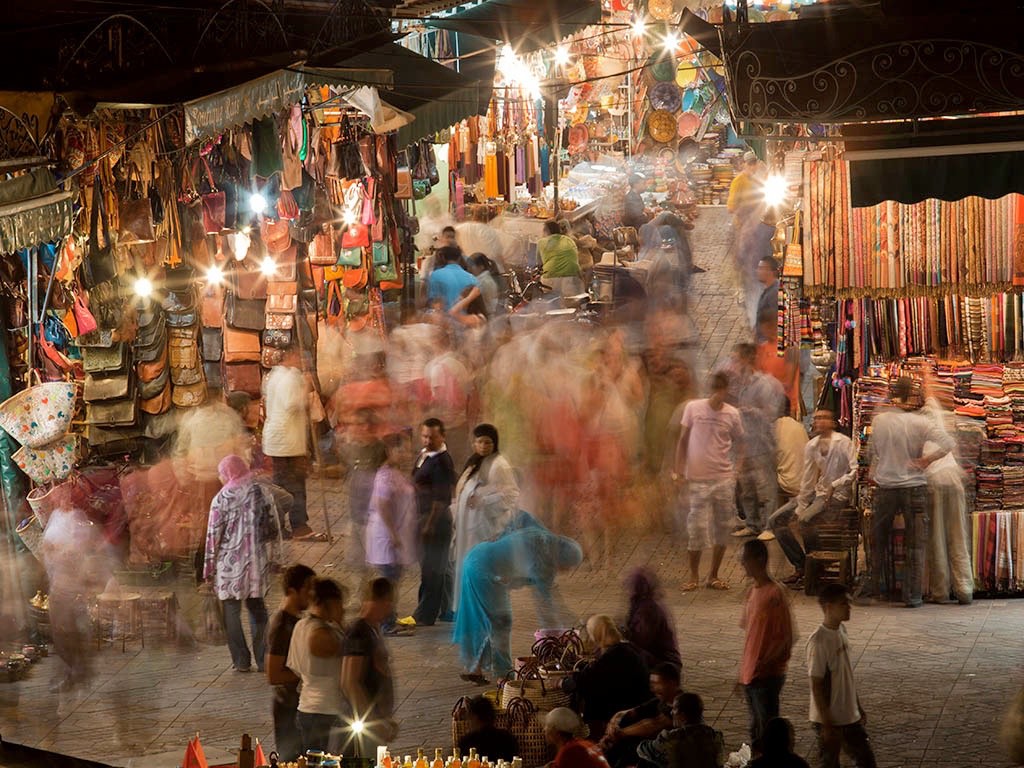 . Souks de Marrakech .